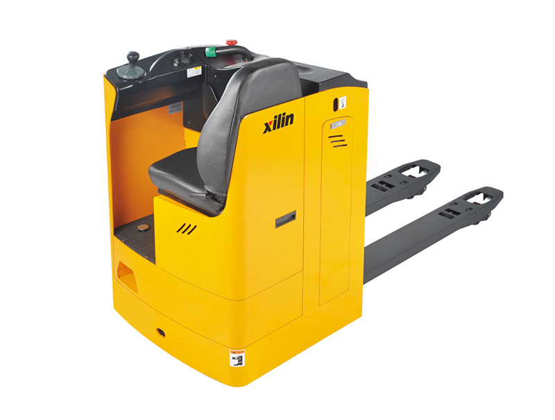 Transpaleta eléctrica con asientos