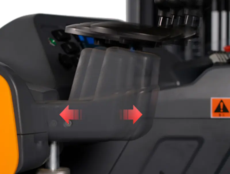 Montacargas retráctil de la serie delux