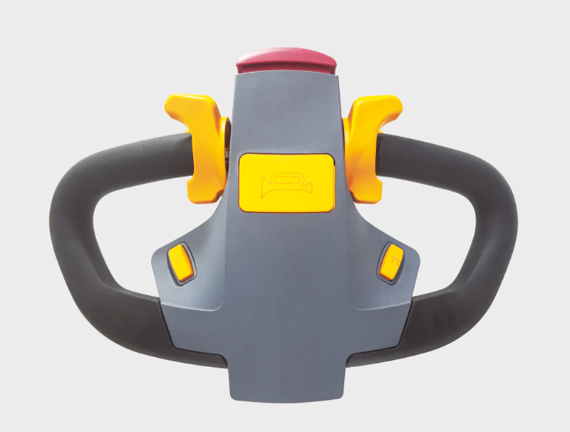 Transpaleta eléctrica con conductor