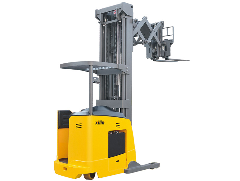 Montacargas retráctil de horquilla eléctrica de doble tijera