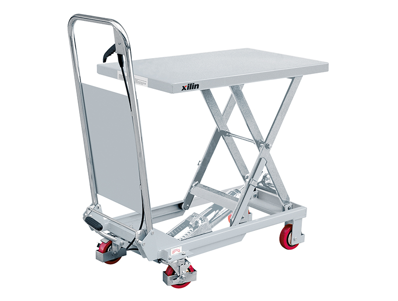 Mesa elevadora de acero inoxidable