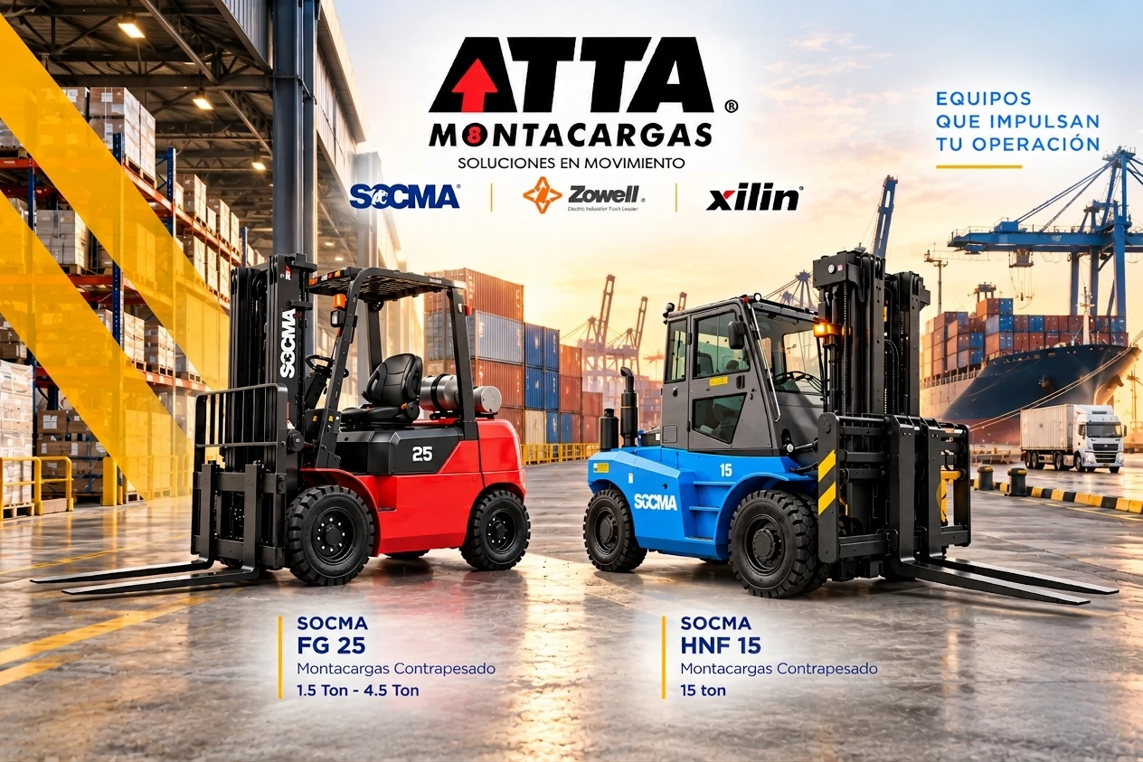 Montacargas contrapesados SOCMA FG 25 y HNF 15